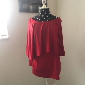 Lane Bryant red blouse. Size 14/16. Perfect condition.